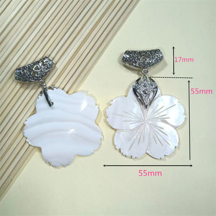 coppering shell sweater chain pendant