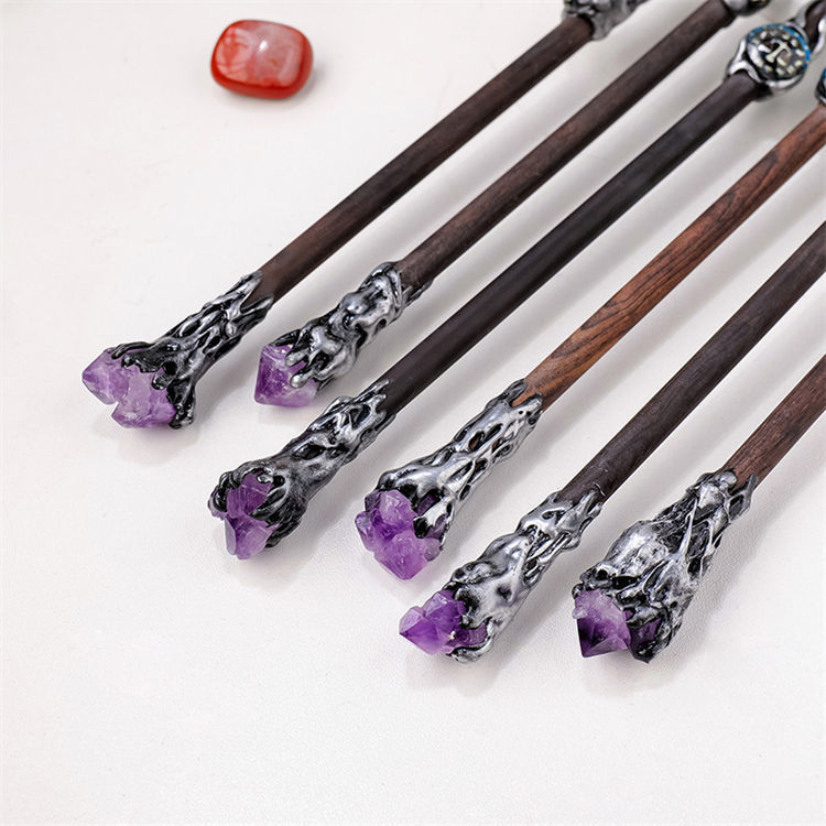 Natural crystal Twelve constellations magic stick