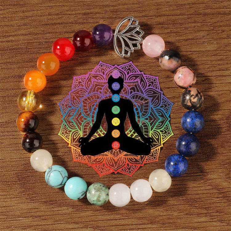 natural  stone colorful bracelet