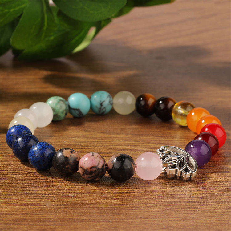 natural  stone colorful bracelet