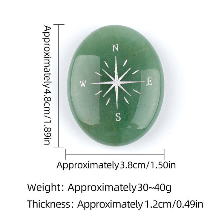 Natural crystal Compass Palm Stone