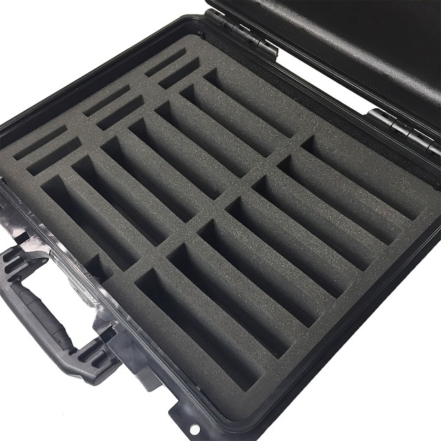 GLOTRENDS IP 67 Waterproof Level Hard Drive Protective Box Briefcase for 2.5/3.5 inch HDD/SSD, Strength Engineering ABS Plastic Hard Shell