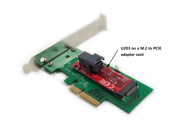 GLOTRENDS U2 Kit SFF-8639 NVME PCIe SSD Adapter for Mainboard Intel SSD 750 p3600 p3700 M.2 SFF-8643 Mini SAS HD