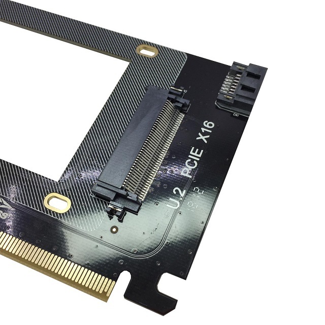 GLOTRENDS 2 in 1 2.5&quot; U.2 SSD to PCIE 3.0 x 16 GEN 3 or 2.5&quot; SATA HDD/SSD to SATA III
