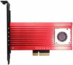 GLOTRENDS M.2 PCIE Adapter with Aluminum Panel Built-in FAN