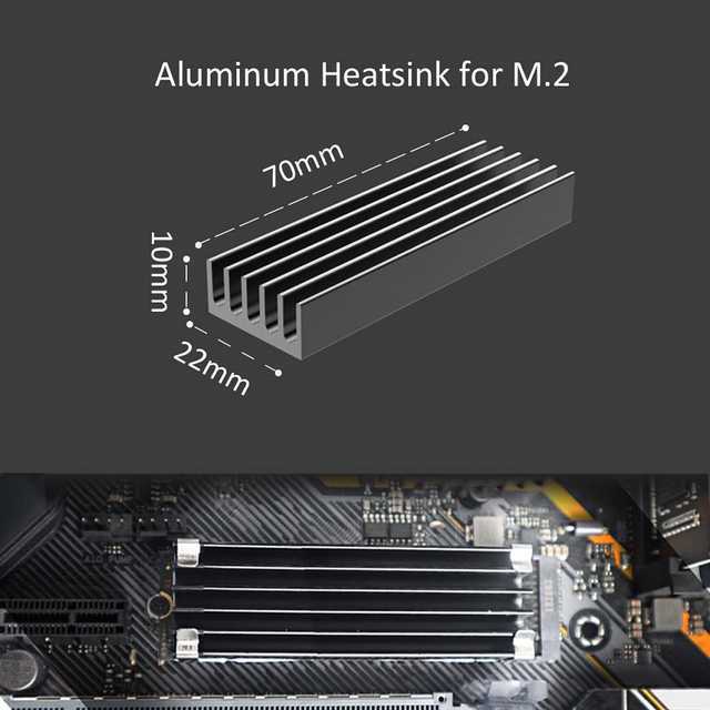 0.4inch(10mm) Thick M.2 Heatsink Kits for 2280 M.2 PCIe 4.0 SSD