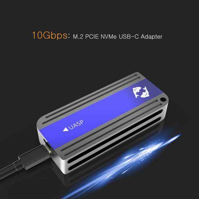 GLOTRENDS 2-Bay M.2 Enclosure for M.2 PCIE NVMe SSD (Key M)