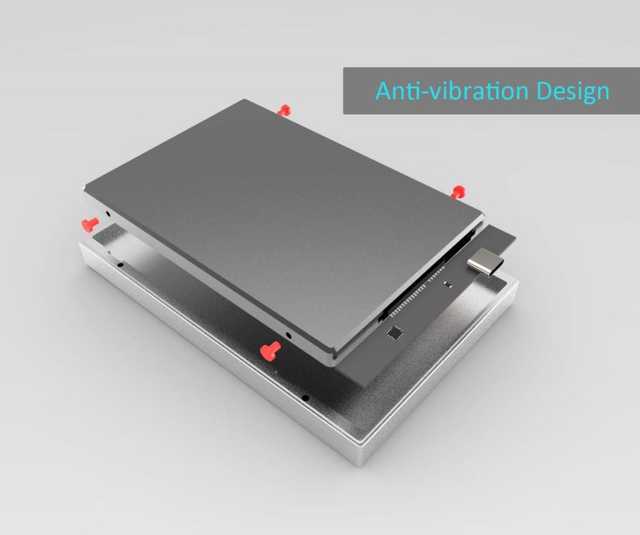 GLOTRENDS 3 in1 SSD Enclosure for M.2 NVME SSD, M.2 SATA SSD and 2.5 inch SATA SSD