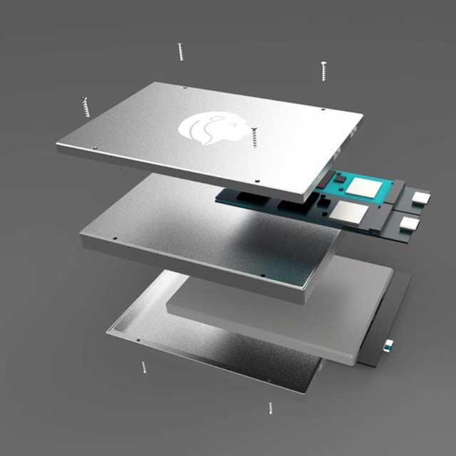 GLOTRENDS 3 in1 SSD Enclosure for M.2 NVME SSD, M.2 SATA SSD and 2.5 inch SATA SSD