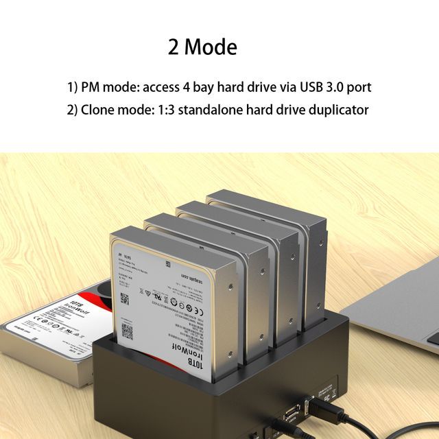 GLOTRENDS 1:3 Standalone Duplicator Dock for 2.5/3.5 inch SATA Hard Drive (Diskless)