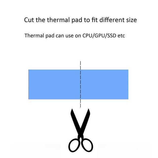 M.2 Thermal Pads, 5 pieces of 20x67x1mm + 5 pieces of 20x67x0.5mm