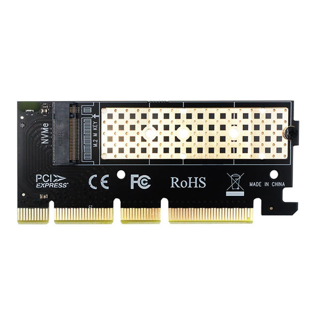 M.2 PCIe 4.0 Adapter without Bracket for M.2 PCIe SSD (NVMe and AHCI), PCI-E GEN4 Full Speed