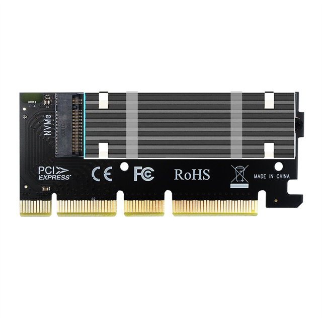 M.2 PCie Adapter with Heatsink for M.2 NVMe SSD - GLOTRENDS