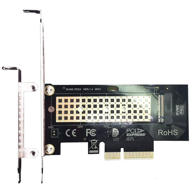 Carte adaptateur GLOTRENDS M.2 PCIE NVME avec dissipateur