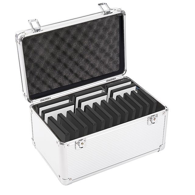 18 Grid Cell Phone Storage Carrying Box for Classroom Office, Moisture Proof, Water Resistant, Static Proof