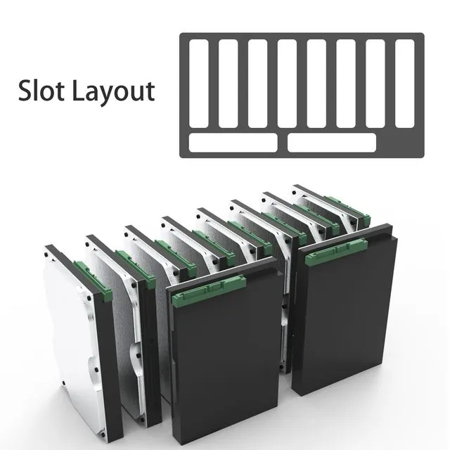 Hard Drive Box for 10 x 3.5 inch Internal Hard Disk