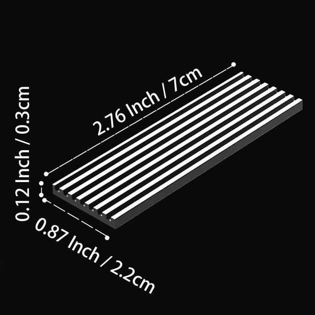 M.2 Heatsink Kits for 2280 M.2 PCIe NVMe SSD,Desktop PC/ PS5 installation