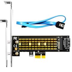 M.2 SATA Adapter for M.2 NGFF SATA SSD to SATA I/II/III, SATA Cable and M.2 Screws Included