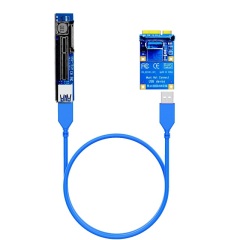 Mini PCIe Extension Cable, 60cm Length Mini PCI-E to PCI-E X4 Cable
