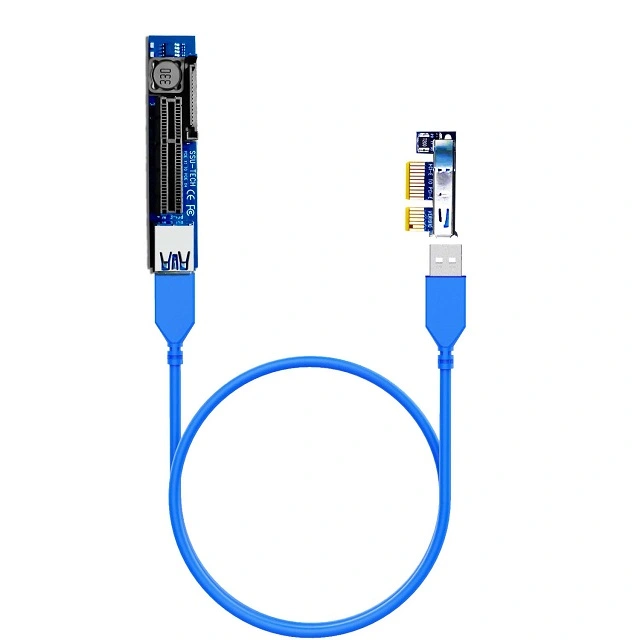 GLOTRENDS PCI-Express Extension Cable X1 to X4 PCIe Riser