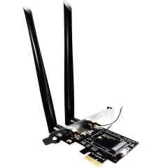 PCIe to M.2 NGFF Key E/A+E Wireless WiFi 4/5/6/6E Adapter (No WiFi Network Card) with SMA Antenna for M.2 Wireless WiFi 802.11a/b/g/n/ac/ax Network Module