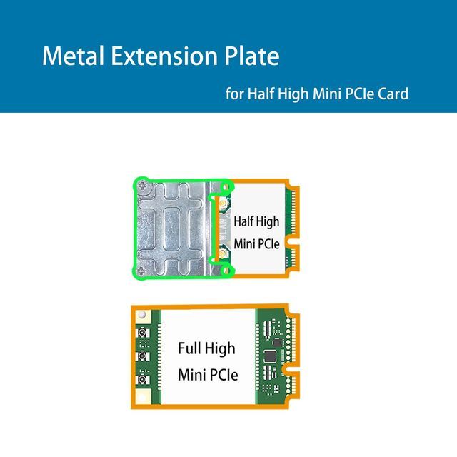 PCI-Express X1 to Mini PCIe Wireless WLAN Bluetooth Adapter with 3.5 dBi SMA Antenna