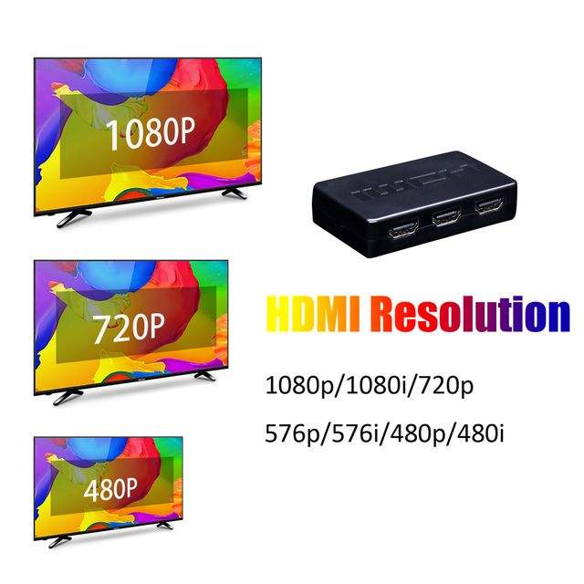 3x1 HDMI Switch 1080P