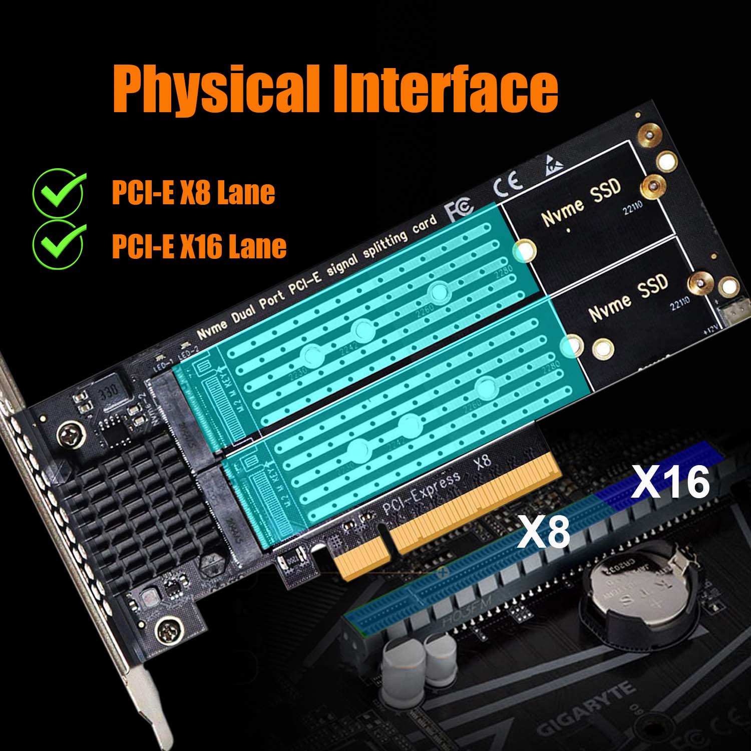 GLOTRENDS 2枚 M.2 PCIe NVMe変換アダプター fkip.unmul.ac.id