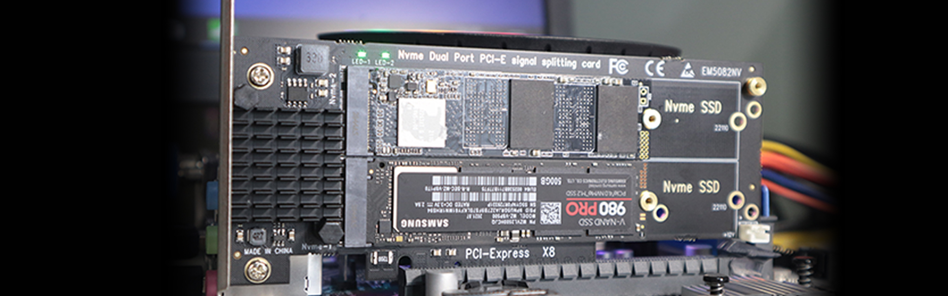 Dual M.2 PCIe Adapter