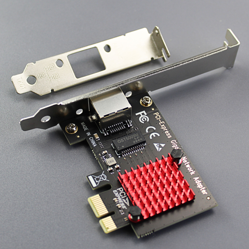 10/100/1000Mbps Gigabit PCI-E NIC Network Card, PCI-Express X1, RJ45 LAN Port
