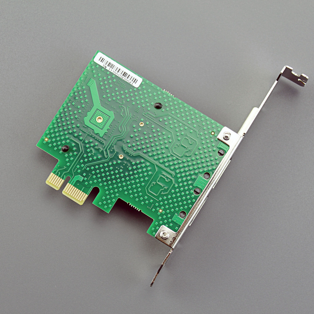 Dual Port 10/100/1000Mbps Gigabit PCI-E NIC Network Card for PC, RTL8111H Chip, PCI-Express X1, RJ45 LAN Port