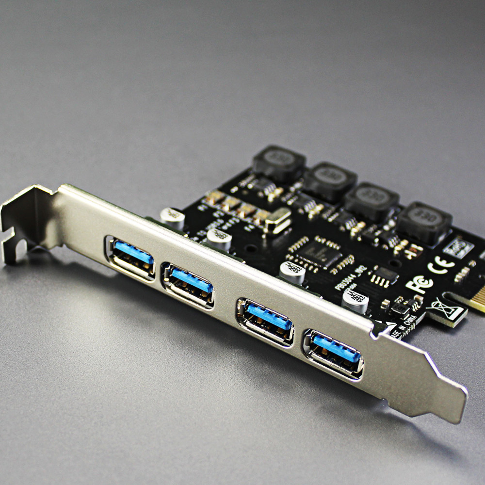4 Port USB 3.0 Type-A PCI-Express Adapter Card