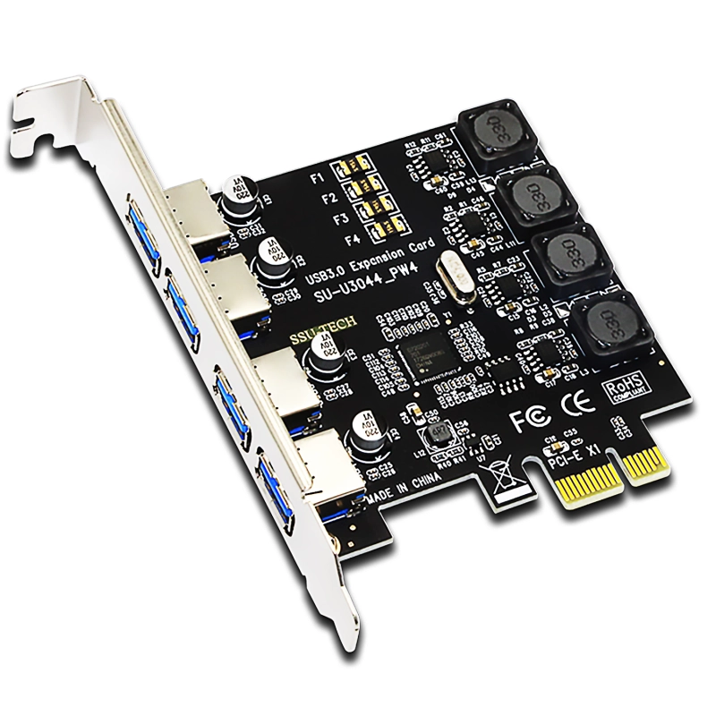 4 Port USB 3.0 Type-A PCI-Express Adapter Card