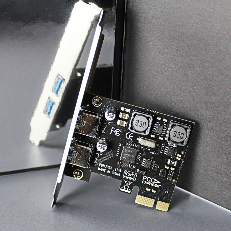 2 Port USB 3.0 Type-A PCI-Express Adapter Card