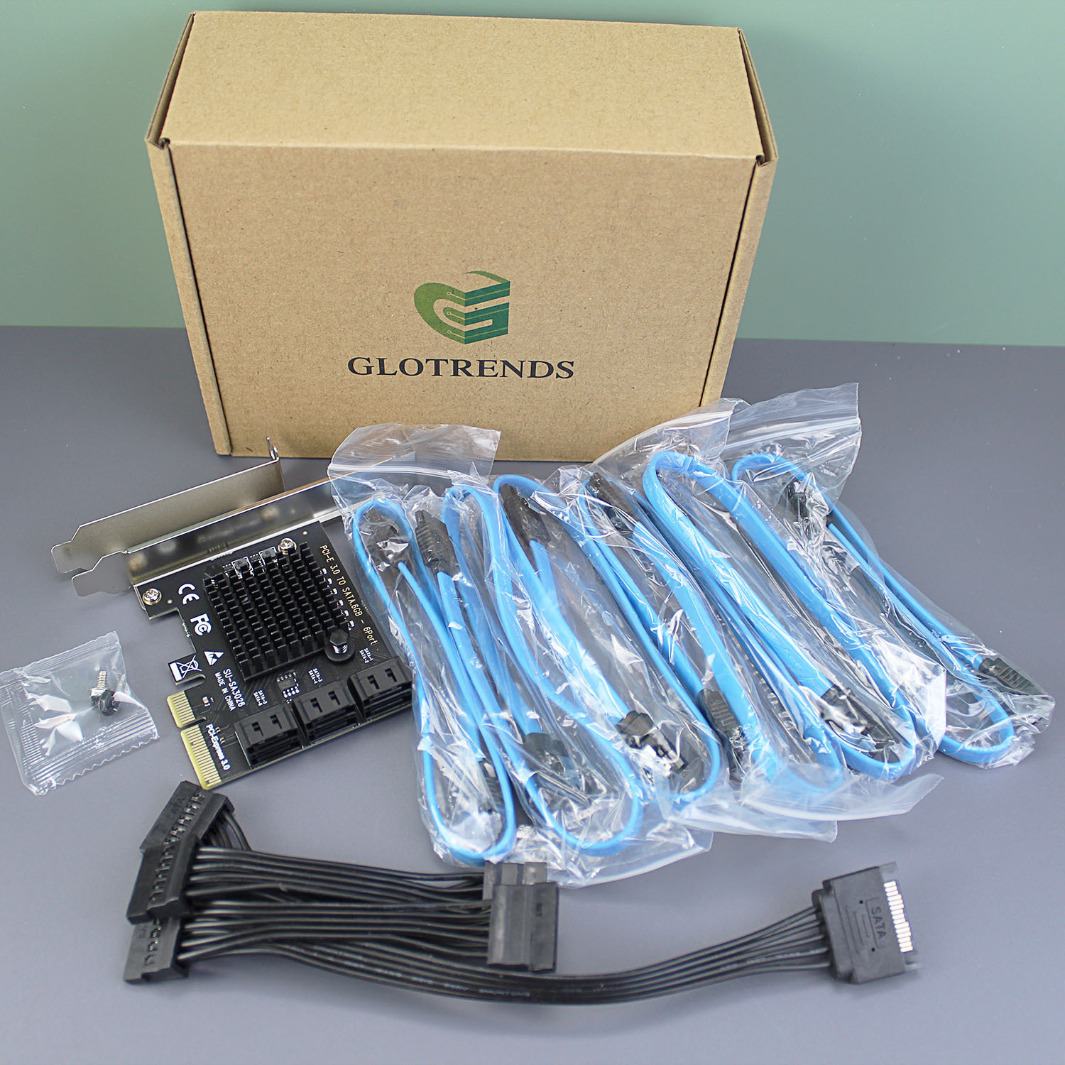 PCIe SATA Adapter Card with 6 Port SATA III 6Gbps, PCI-Express 3.0 X2 Bandwidth