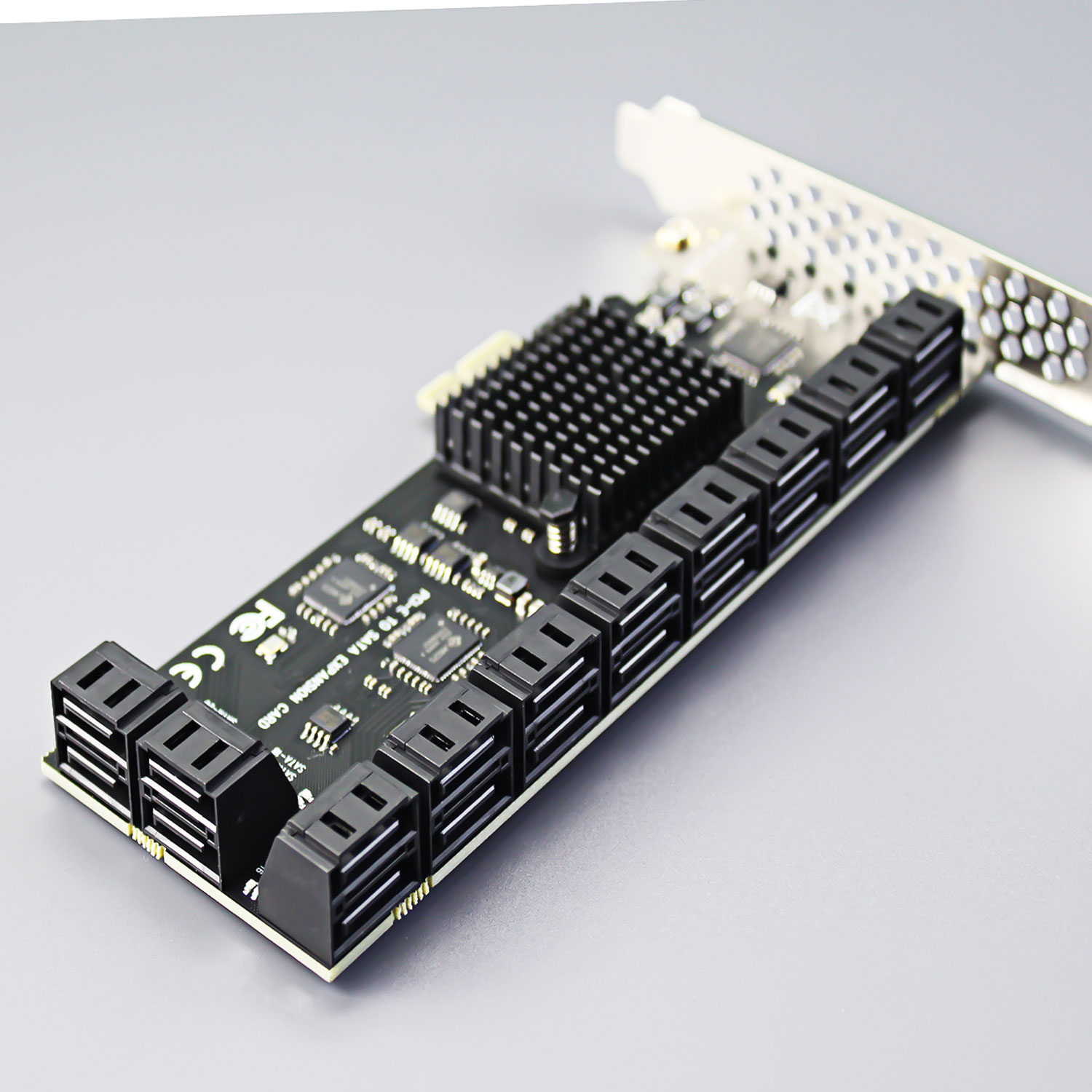 PCIe SATA Adapter Card with 20 Port SATA III 6Gbps, PCIe 3.0 X1 Bandwidth