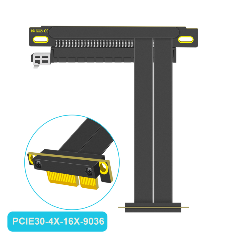 PCIe 3.0 4X to 16X Riser Cable