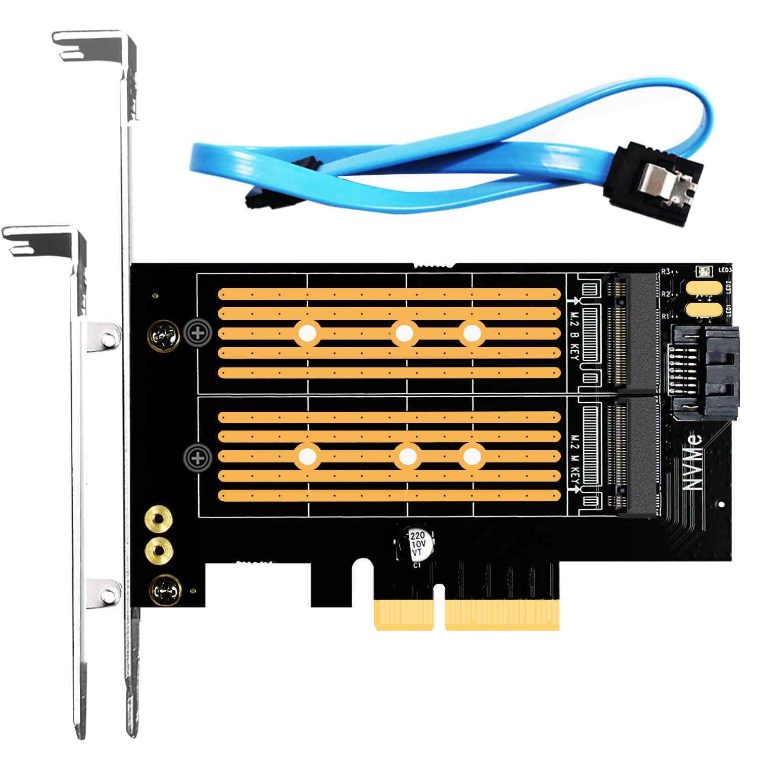 Akasa M.2 SSD to PCIe adapter card - Tillbehör 