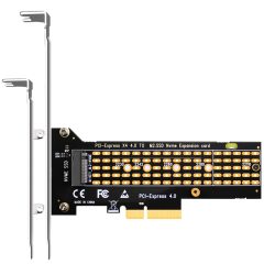 PA-22110 NVMe to PCIe 4.0 X4 Adapter for M.2 NVMe SSD, Support 22110/2280/2260/2242/2230 Size