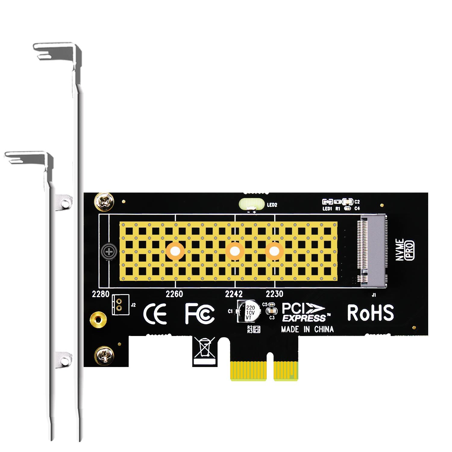 PA09-X1 M.2 NVMe to PCIe 4.0 X1 Adapter for M.2 NVMe SSD