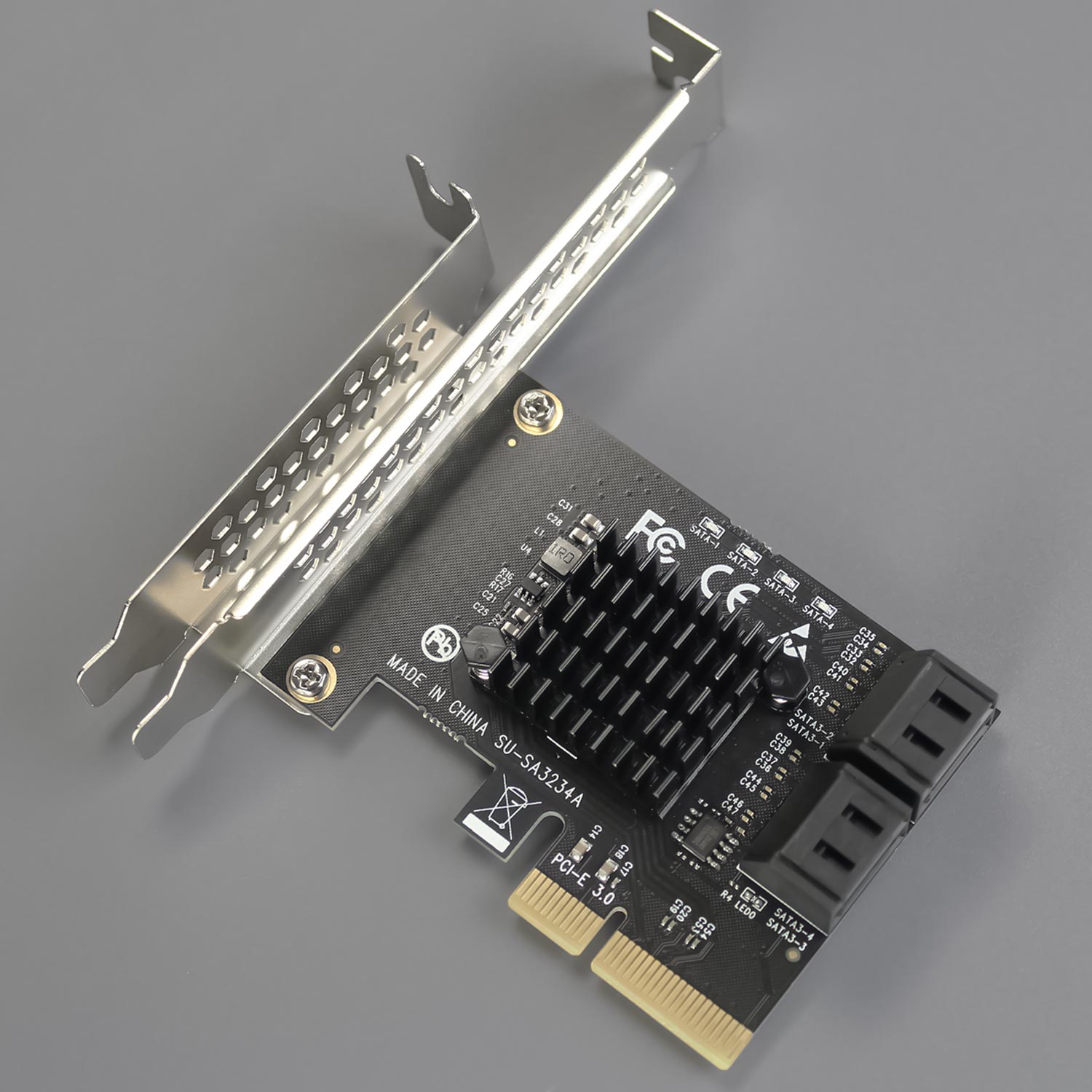 SA3234A 4-Ports PCIe X2 SATA 3.0 Expansion Card