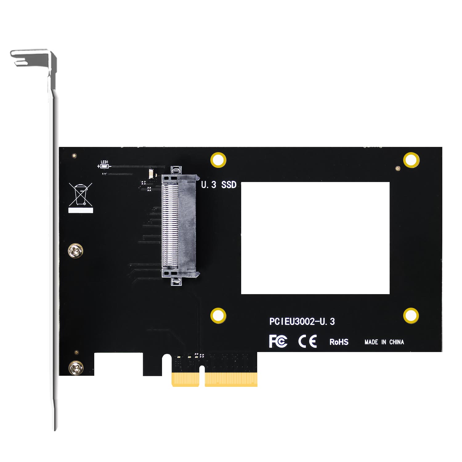GLOTRENDS PU13 to PCIe X4 Adapter for Inch SSD