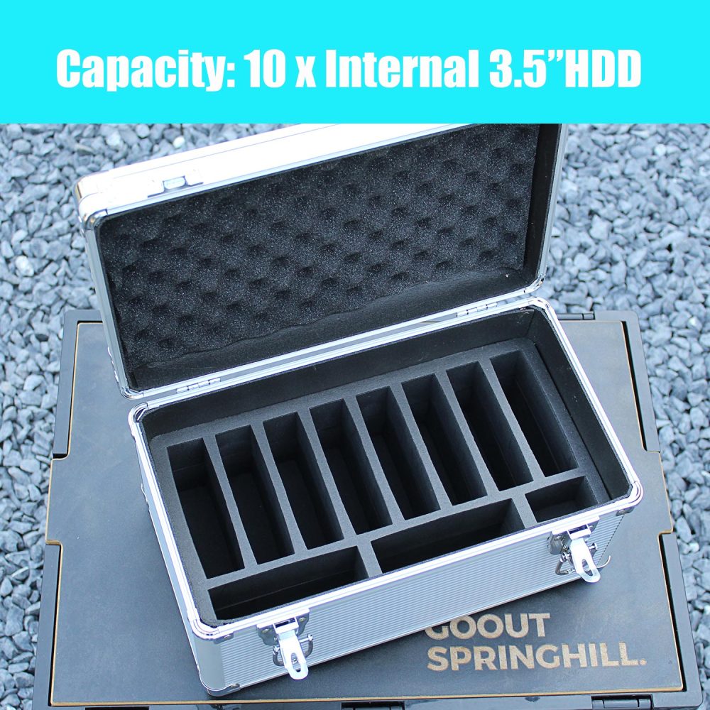 B10 10-slot Storage Box for 3.5 Inch Internal Hard Disk