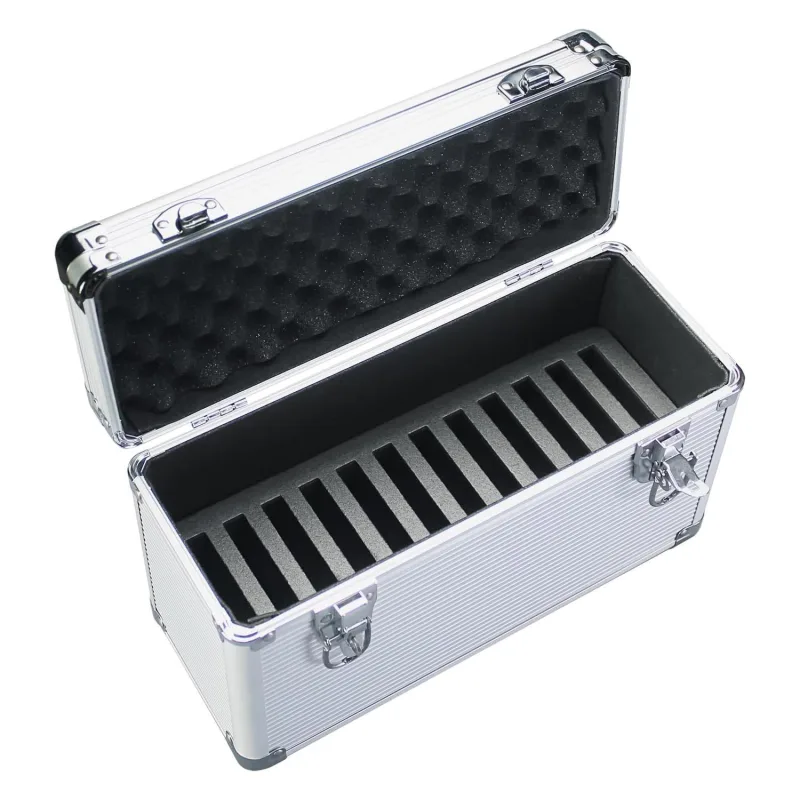 B12 12-slot Cell Phone Storage Box, Portable Design for Carrying and Transportation, IP65 Water Resistant, Cell Phone Organizer and Protective Box