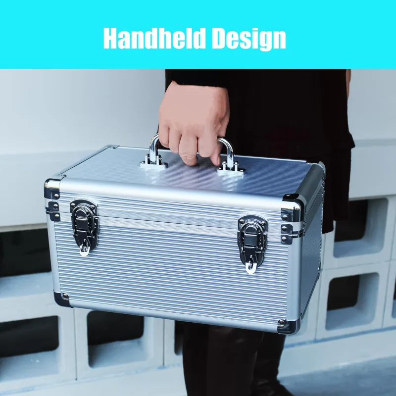 B12 12-slot Cell Phone Storage Box, Portable Design for Carrying and Transportation, IP65 Water Resistant, Cell Phone Organizer and Protective Box