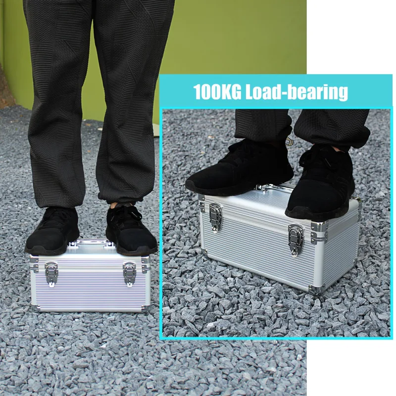 B12 12-slot Cell Phone Storage Box, Portable Design for Carrying and Transportation, IP65 Water Resistant, Cell Phone Organizer and Protective Box