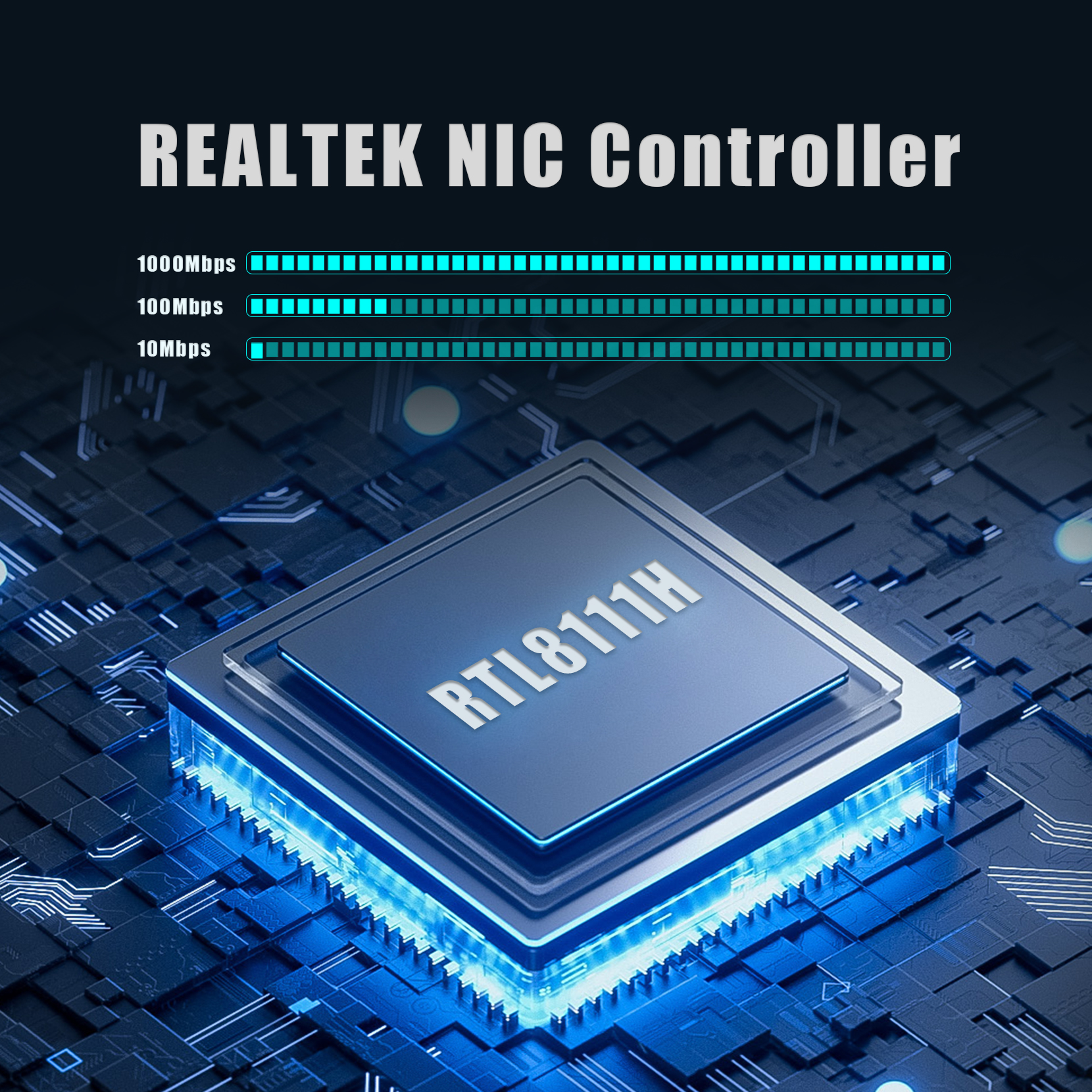 ST7387 4-Port Gigabit PCIe Ethernet Network Card