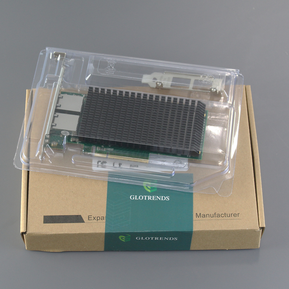 ST7318 2-Port 10Gb PCI-E Network Card, Copper RJ45 Port, Intel X540-AT2 Controller