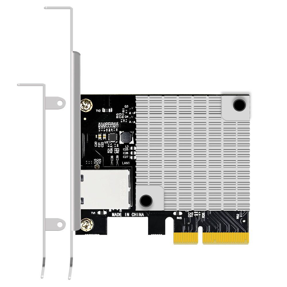 ST7357 10Gb PCI-E NIC Network Card, Single Copper RJ45 Port, with Aquantia AQtion AQC107 Chip, Support MAC OS/Windows/Linux/ESX