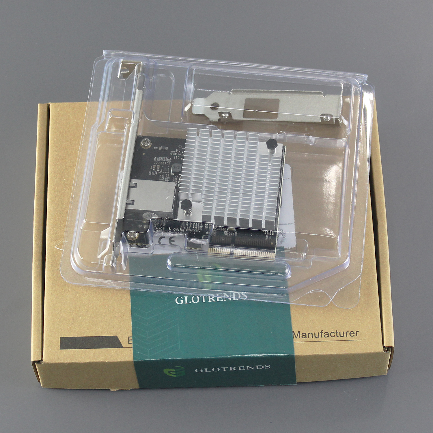 ST7357 10Gb PCI-E NIC Network Card, Single Copper RJ45 Port, with